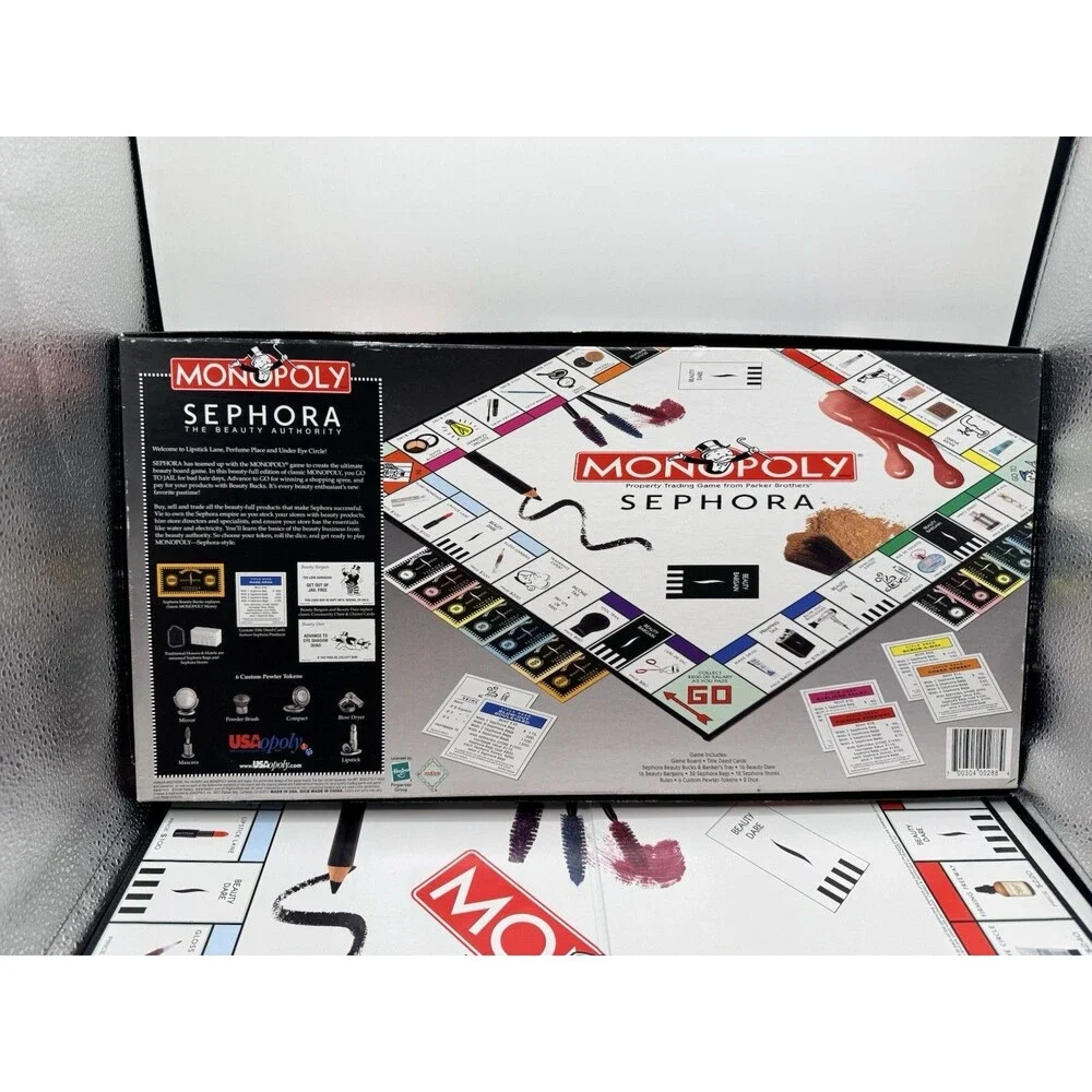 2006 Monopoly Sephora Edition Board Game The Beauty Authority Hasbro COMPLETED